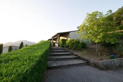 a set of stairs leading up to a house at Sarl Aurore-Vacances in Vico