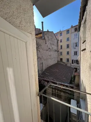 a view from the balcony of a building at Appartement centre historique Ajaccio in Ajaccio