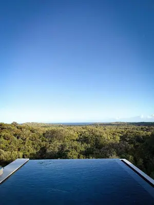 a swimming pool with a view of the ocean at Villa neuve d'exception 6ch SPA Piscine in Conca