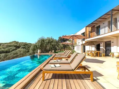 an image of a swimming pool at a villa at Villa Paolina in Olmeto
