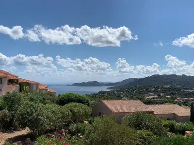 a view of the ocean from a house at Casa di Piero e Anna in Porto-Vecchio
