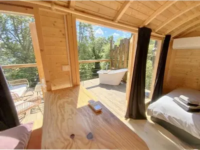 Gallery image of Tiny house Murato - Terrace on stilts - Nature in Murato