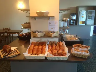 a table with many different types of donuts on it at Capo D'orto - Porto - Corse in Porto Ota