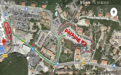 a map of a marina with boats in the water at L'Escale in Bonifacio