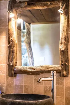 a kitchen sink with a chrome water faucet at Casa Lysandra in Serra-di-Ferro