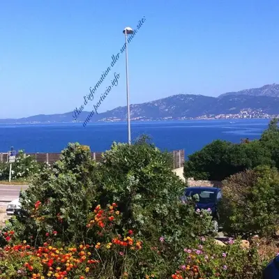 Vue mer panoramique plage 50m Porticcio Corse