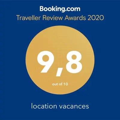 a yellow symbol with the number on it at location vacances in Linguizzetta