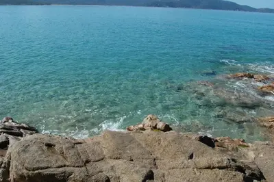 a view of the water from the shore at Residence Capicciolo in Olmeto