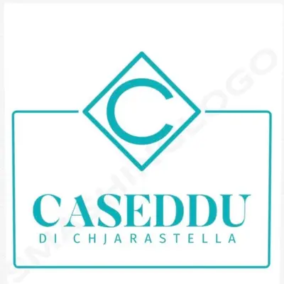 a logo for a restaurant with a hamburger at Caseddu di Chjarastella in Figari