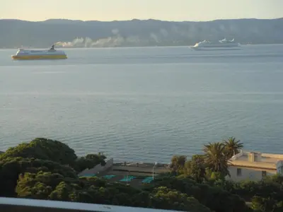 two ships in a large body of water at Le Parc Impérial in Ajaccio