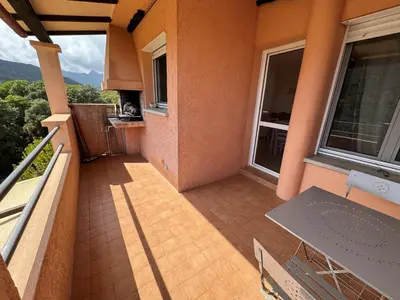 a balcony of a house with a view at BIJOU in Conca