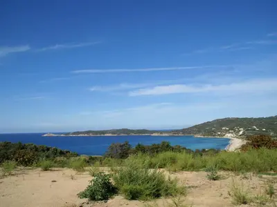 a view of the ocean from a beach at Cosy Holiday Home in Cargèse Corse-du-Sud near Sea in Cargèse
