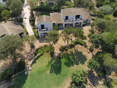 an aerial view of a house at Résidence Mari di Soli in Porto-Vecchio