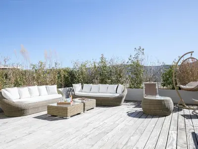 a swimming pool in the backyard of a house at Apartment Château-18 by Interhome in Porto-Vecchio