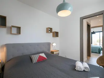 a bathroom with a sink and a shower at Apartment Château-18 by Interhome in Porto-Vecchio