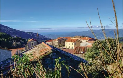 a view of a village with a roof at Nice Stacaravan In Casalabriva in Casalabriva