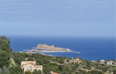an island in the middle of the ocean at Nice Home In Feliceto in Feliceto