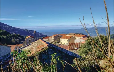 a view of a town with a roof at Lovely Stacaravan In Casalabriva in Casalabriva