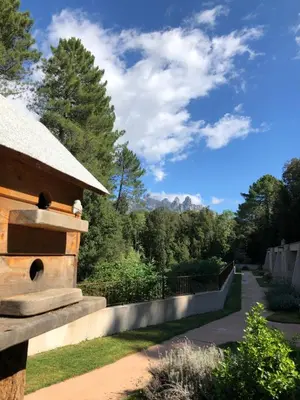 a view from the backyard of a house at Hôtel Cantu di Fiumu in Zonza