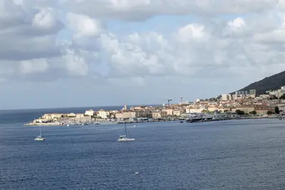 a large body of water with boats in it at Mare e Vista in Ajaccio