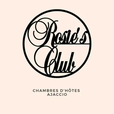 a black and white logo for a rebel club at Rosie's Club in Ajaccio