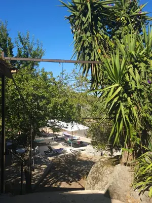 a view of a park with trees and a street at CAMPING GALLINA VARJA in Sotta