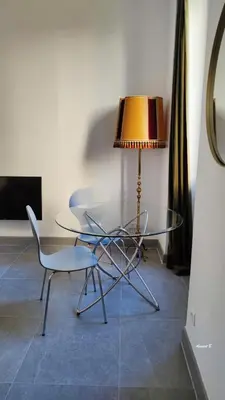 a living room with a couch and a coffee table at Bon'appart in Ajaccio