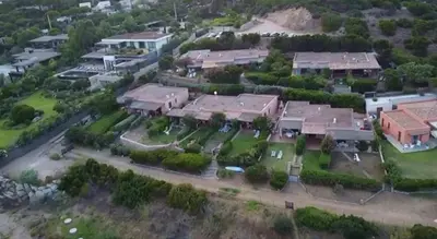 an aerial view of a house at 8 ARBOUSIERS VILLA 19 in Bonifacio