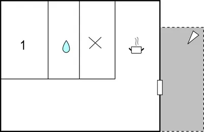 a diagram of the reaction of water and a droplet at 1 Bedroom Gorgeous Home In Venzolasca in Venzolasca