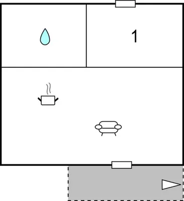 a diagram of the reaction of a molecule with a reactant at 1 Bedroom Amazing Apartment In Prunete in Prunete