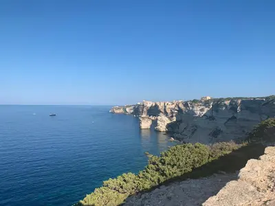an aerial view of the twelve apostles on the great ocean road at Villa SoleLuna chambre Jeanne in Bonifacio