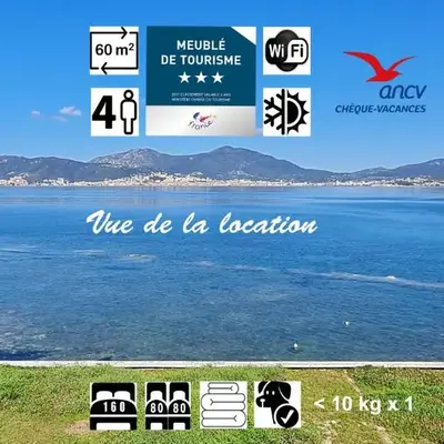 Un balcon sur la mer - Duplex 60 m2 - Chambres à l'étage - Pieds dans l'eau - Accès plage sans route à traverser
