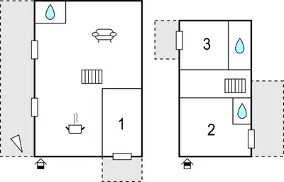 a schematic diagram of a laboratory with the results of two experiments at Lovely Home In Montegrosso With Wifi in Montegrosso