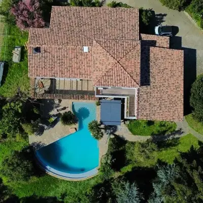 Villa A CASA DI FICU à 14kms d'Ajaccio et des plages avec Piscine Jacuzzi Pétanque Sans vis à vis
