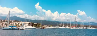 a bunch of boats docked in a harbor at DOLCE VITA in Kamiesch