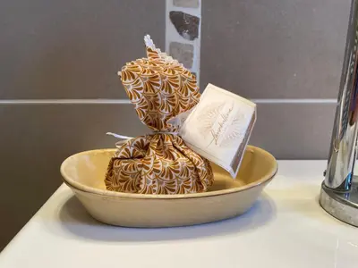 a bowl with a tree made out of cookies at U Paradisu - Villa 10/12 pers avec piscine privée in Alata