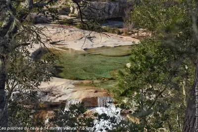a golf course in the middle of a forest at Villa Renajolo 6 pers 3 min plage en voiture in Sainte-Lucie de Porto-Vecchio
