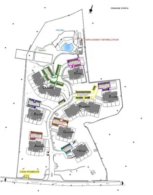 a plan of the proposed redevelopment of a building at Domaine d'Arca - Hugo 09 - 6 pers - « Les Charmes » in Porto-Vecchio