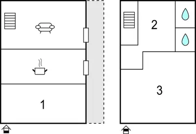 a schematic diagram of a laboratory with three different diagrams at 3 Bedroom Nice Home In Pietra Di Verde in Pietra-di-Verde