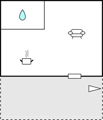 a schematic diagram of a reaction with a water molecule at Amazing Home In Aleria With Wifi in Aléria