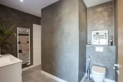 a bathroom with a toilet and a sink at Casa Dolce Vita in Borgo