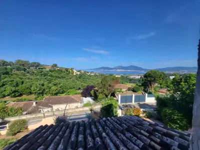 a view from the roof of a house at PORTICCIO villa dans résidence avec piscines 4-6 personnes BRILOC Appartements in Porticcio