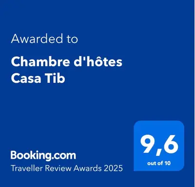 a screenshot of a cell phone with the text awarded to chamber duds casa at Chambre d'hôtes Casa Tib in Prunelli-di-Fiumorbo
