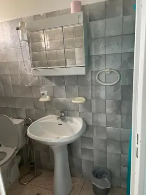 a bathroom with a sink and a toilet at chez marie jo Chez marie jo in Cozzano