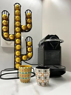 a sign that says love next to a microwave and two cups at Nouveau ! T2 neuf avec vue imprenable mer in Ajaccio