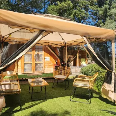 Cabana Exotique Piscine et Jacuzzi