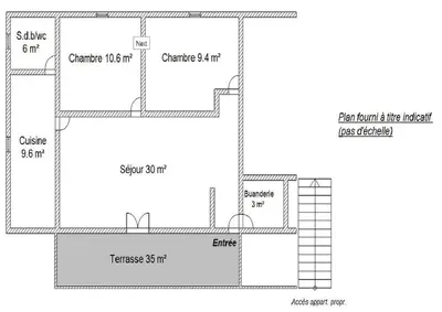 a floor plan of a house at Amon nos Ôtes in Vezzani
