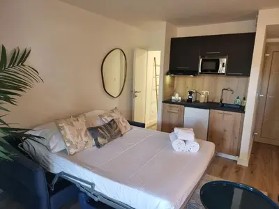 a bedroom with a bed with towels on it at Fiori di flore in Lecci
