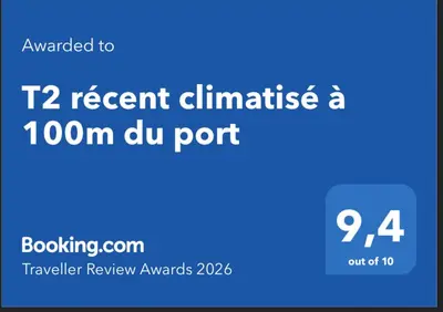 a screenshot of a recent eliminate a dun port at T2 récent climatisé à 100m du port in Propriano